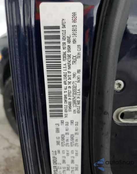 2013 Ram 1500 Sport from USA, damaged, VIN 1C6RR7HT3DS532171